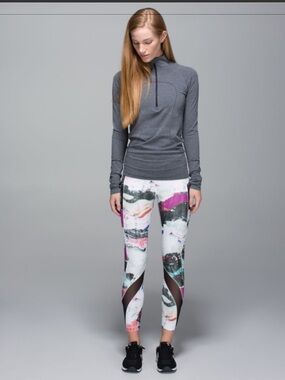Lululemon Run:Inspire Tight II Full on Luxtreme / Mesh in Pigment Wave / Black 4